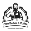 logo cleo barber coffee